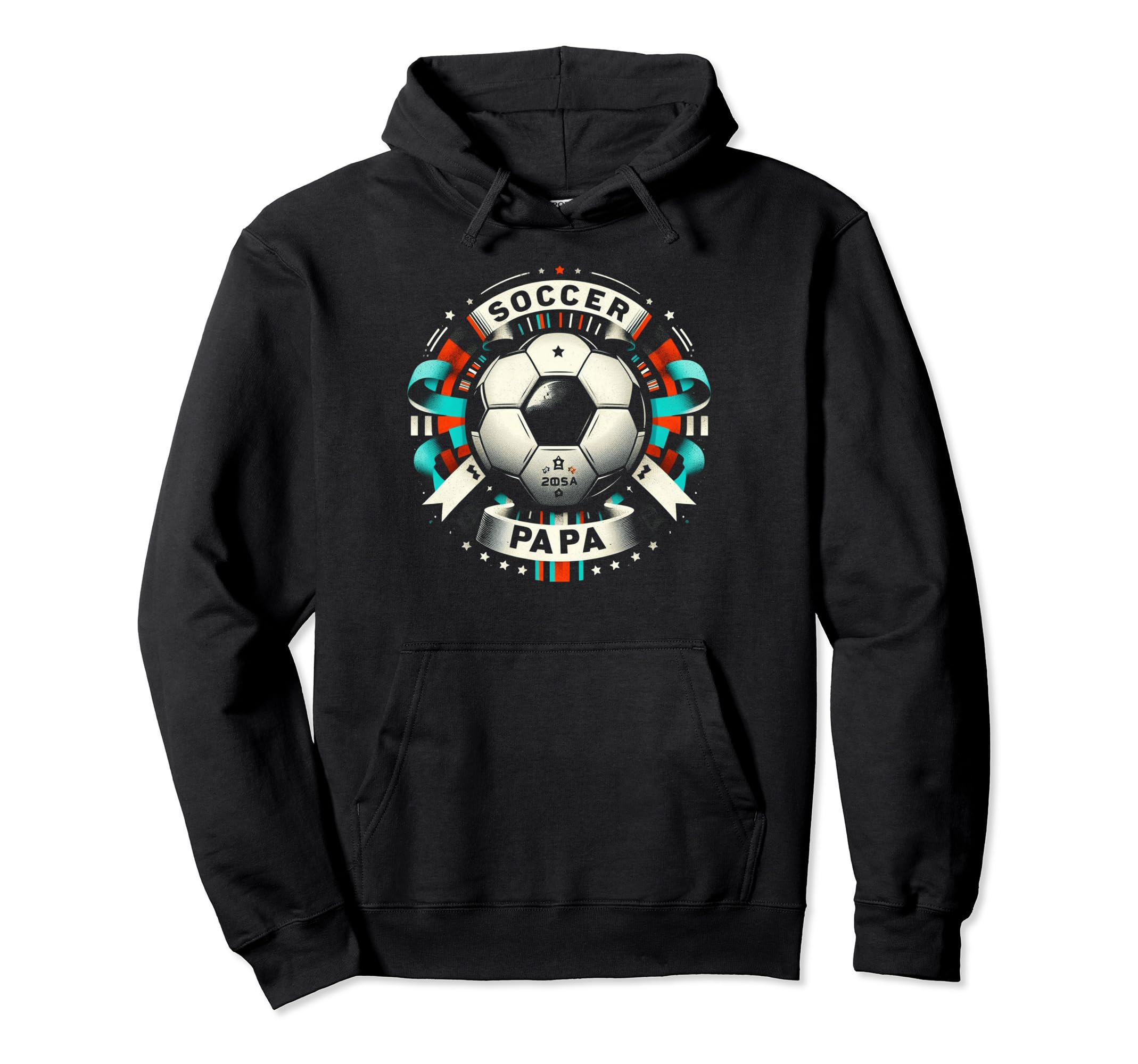 Soccer Papa Family Matching Dad Fathers Hoodie - Unique Graphic for Adults - T-Shirt, Sweatshirt, Hoodie