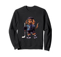 Dachshund Ice Hockey Player Dog Sweatshirt - Aesthetic Graphic Men Women - T-Shirt, Sweatshirt, Hoodie