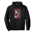 Fun Soccer Player Action Sports Art Hoodie - Aesthetic Graphic Men Women - T-Shirt, Sweatshirt, Hoodie