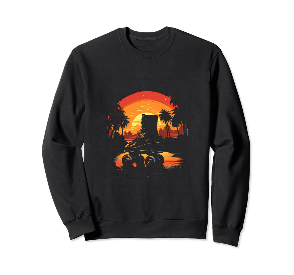 Roller Skates Roller Skating Skater 70S Sweatshirt - Trendy Graphic Unisex - T-Shirt, Sweatshirt, Hoodie