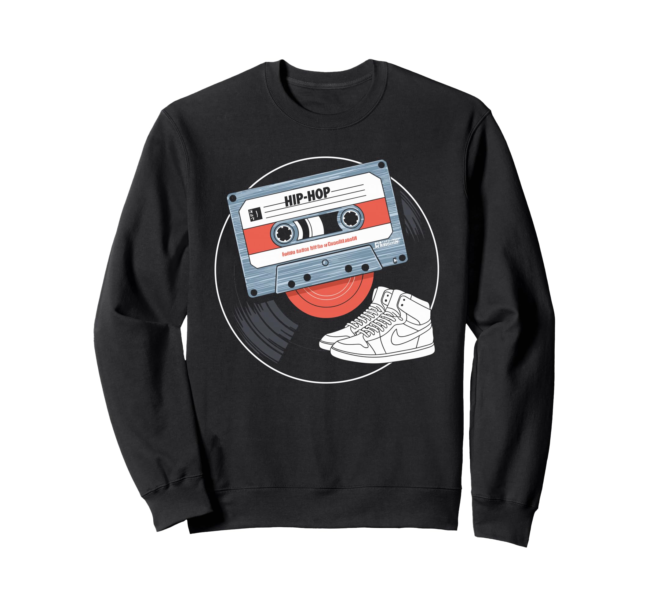 Cassette Tape Line Art Sweatshirt - Unique Graphic Unisex - T-Shirt, Sweatshirt, Hoodie