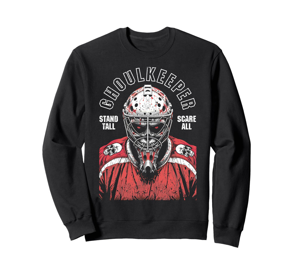 Ice Hockey Goalie Goalkeeper Sweatshirt - Aesthetic Graphic Men Women - T-Shirt, Sweatshirt, Hoodie