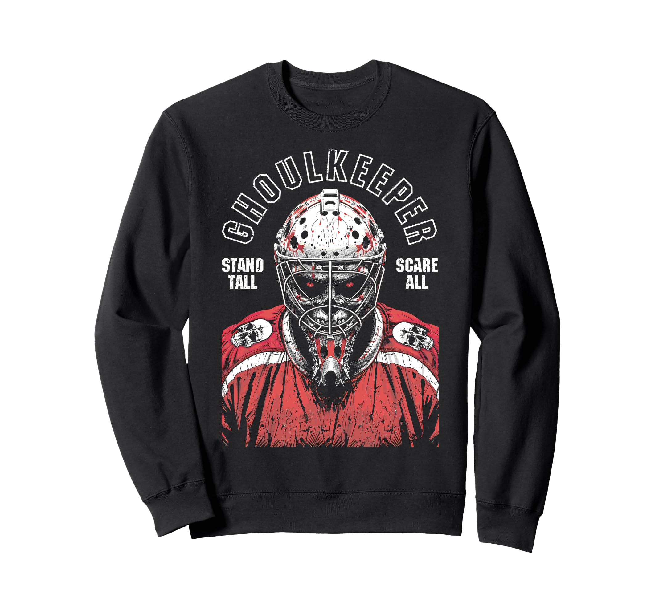 Ice Hockey Goalie Goalkeeper Sweatshirt - Aesthetic Graphic Men Women - T-Shirt, Sweatshirt, Hoodie