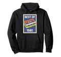 39Th Birthday Gift Best 1981 Cassette Tape Hoodie - Unique Graphic Unisex - T-Shirt, Sweatshirt, Hoodie