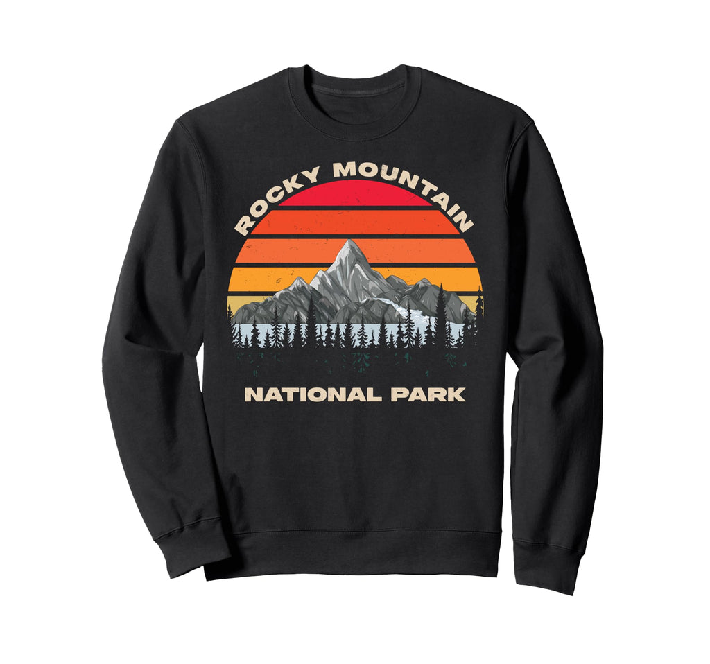 Rocky Mountain National Park Hiking Sweatshirt - Graphic Print for Adults - T-Shirt, Sweatshirt, Hoodie