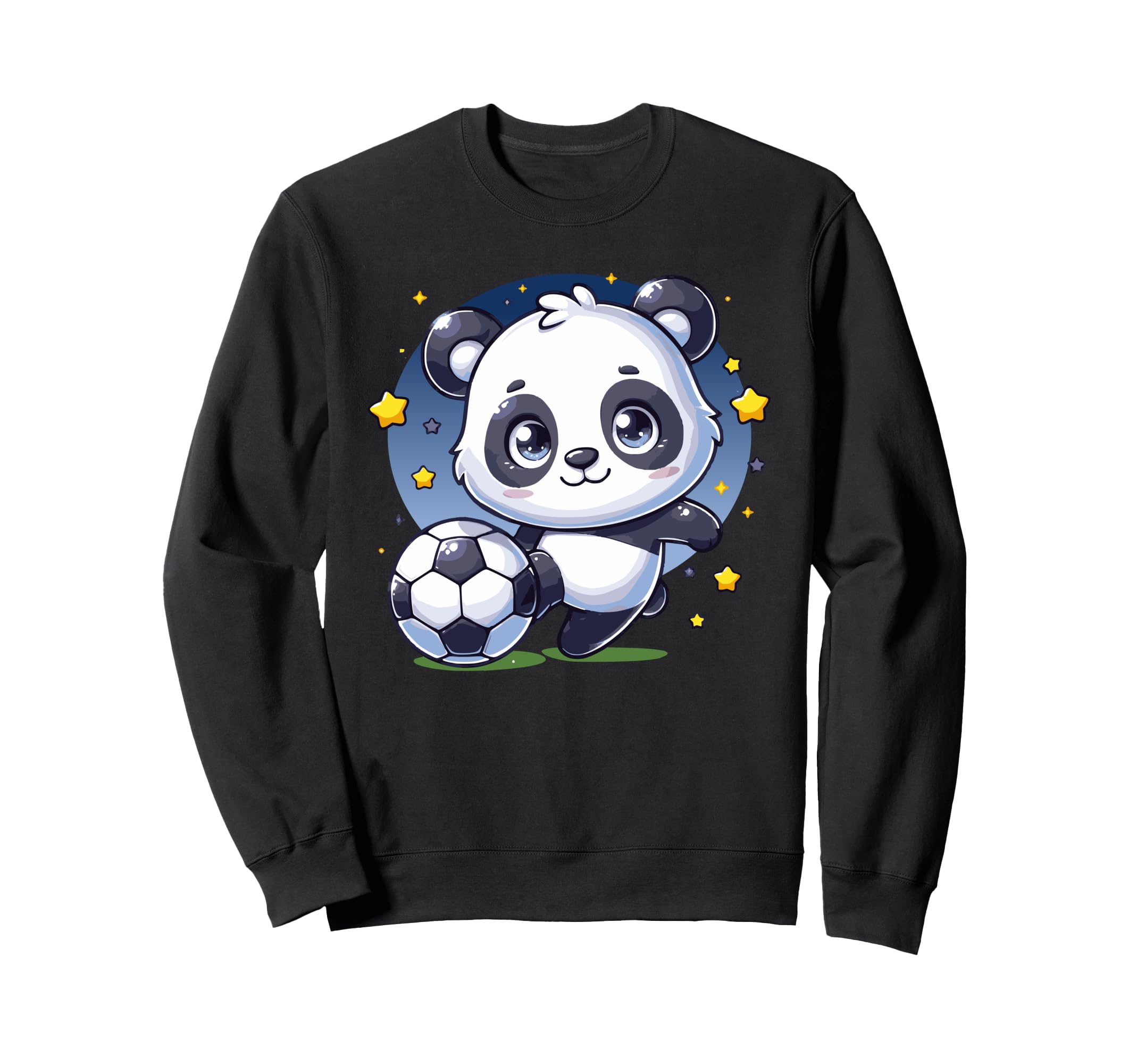 Panda Playing Soccer Kicking Ball Sweatshirt - Graphic Print for Adults - T-Shirt, Sweatshirt, Hoodie