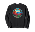 Grand Canyon Stained Glass Artistic Sweatshirt - Unique Graphic Unisex - T-Shirt, Sweatshirt, Hoodie