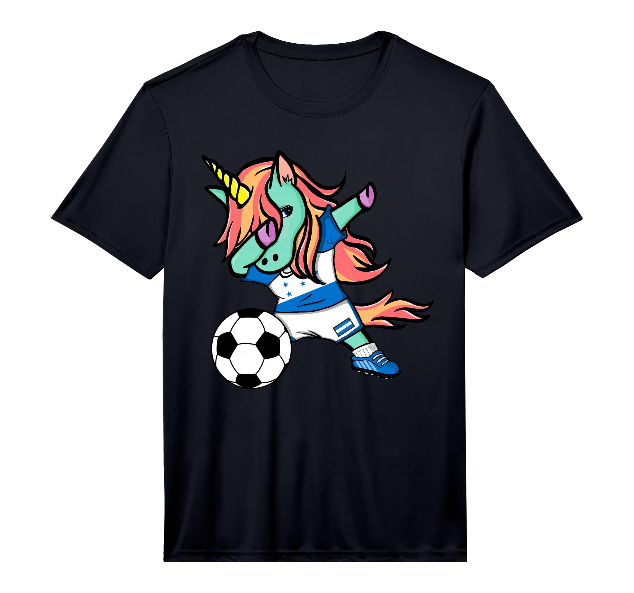 Unicorn Dabbing Honduras Soccer T-Shirt - Casual Everyday Wear for Adults - T-Shirt, Sweatshirt, Hoodie