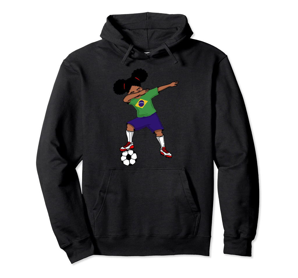 Brazilian Soccer Dabbing Hoodie - Trendy Graphic Men Women - T-Shirt, Sweatshirt, Hoodie