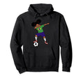 Brazilian Soccer Dabbing Hoodie - Trendy Graphic Men Women - T-Shirt, Sweatshirt, Hoodie