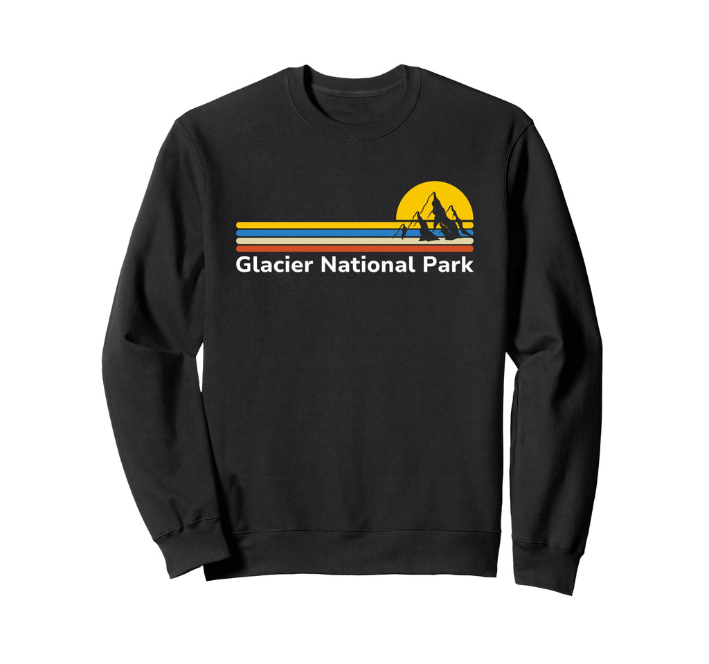 Glacier National Park Souvenirs Sweatshirt - Custom Art Print Unisex - T-Shirt, Sweatshirt, Hoodie