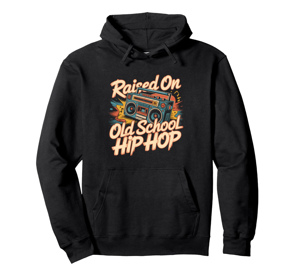 Raised Old School Hip Hop Graffiti Hoodie - Casual Everyday Wear Unisex - T-Shirt, Sweatshirt, Hoodie