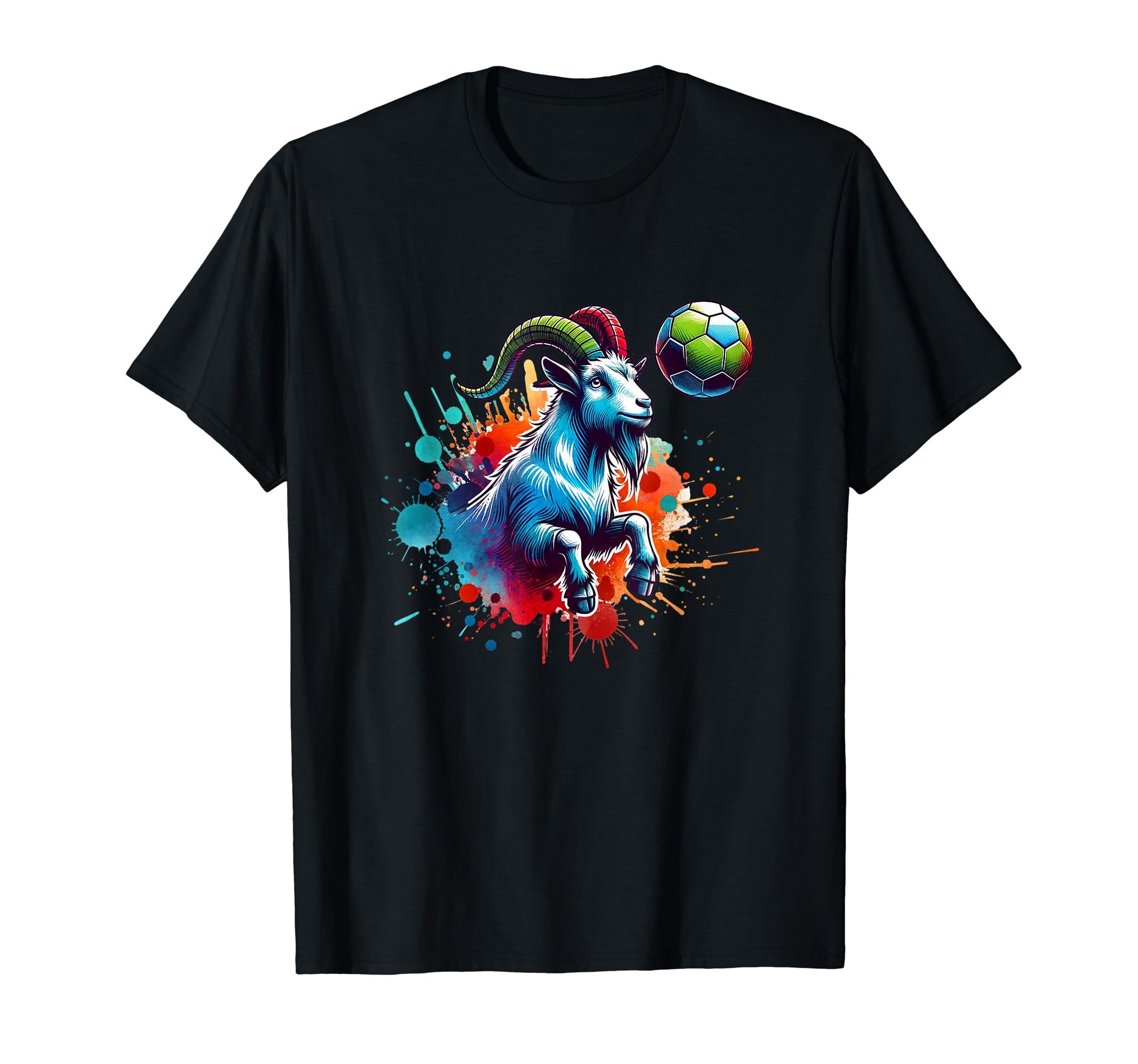 Goat Soccer Champion Player Ball T-Shirt - Fun Novelty Design Men Women - T-Shirt, Sweatshirt, Hoodie