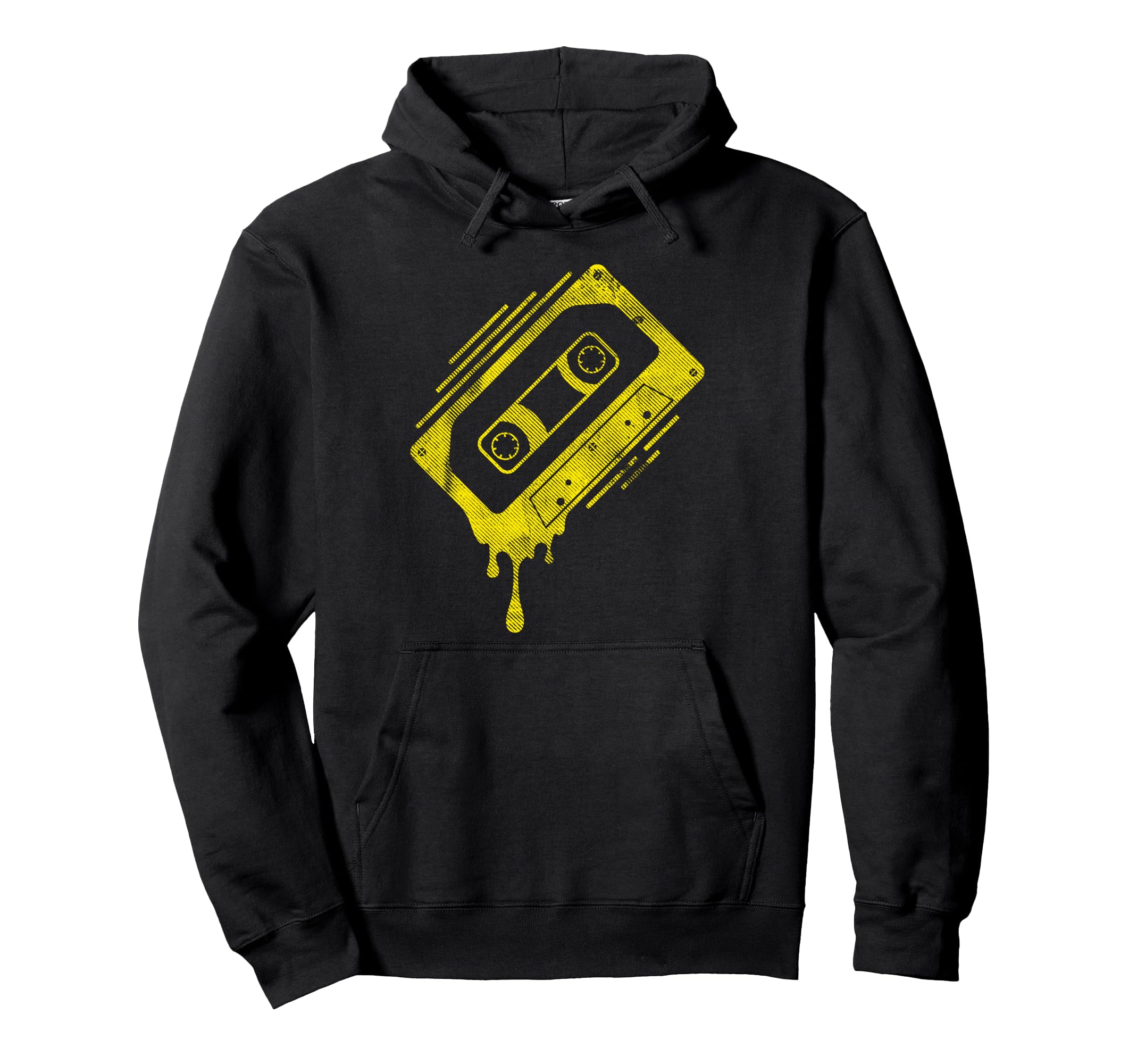 Dripping Cassette Tape Hoodie - Casual Everyday Wear for Adults - T-Shirt, Sweatshirt, Hoodie