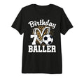 7Th Birthday Baller 7 Year Old T-Shirt - Streetwear Style for Adults - T-Shirt, Sweatshirt, Hoodie