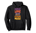 Peace Love And Blues Music Cassette Tape Hoodie - Graphic Print Men Women - T-Shirt, Sweatshirt, Hoodie