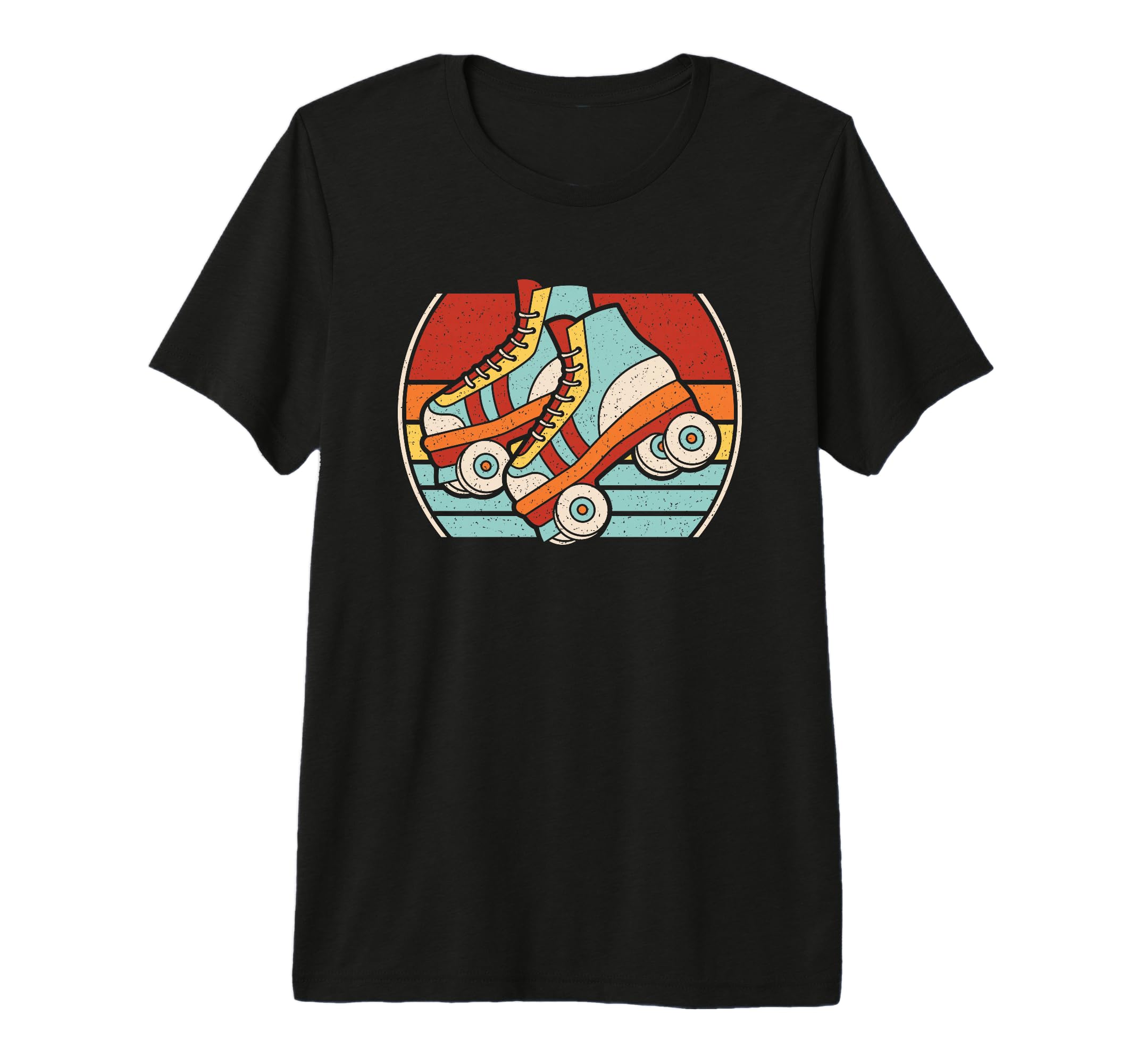 Roller Skates Skating Tri Blend T-Shirt - Custom Art Print Men Women - T-Shirt, Sweatshirt, Hoodie