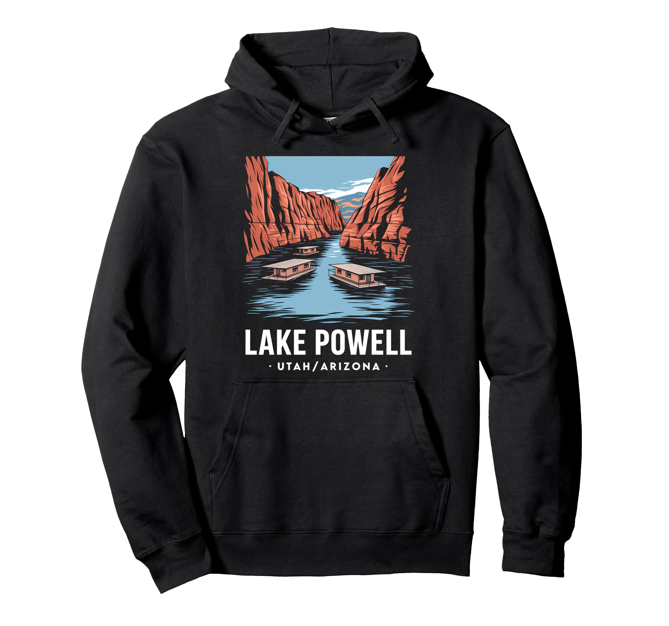 Lake Powell Canyon Utah Arizona Hoodie - Custom Art Print Men Women - T-Shirt, Sweatshirt, Hoodie