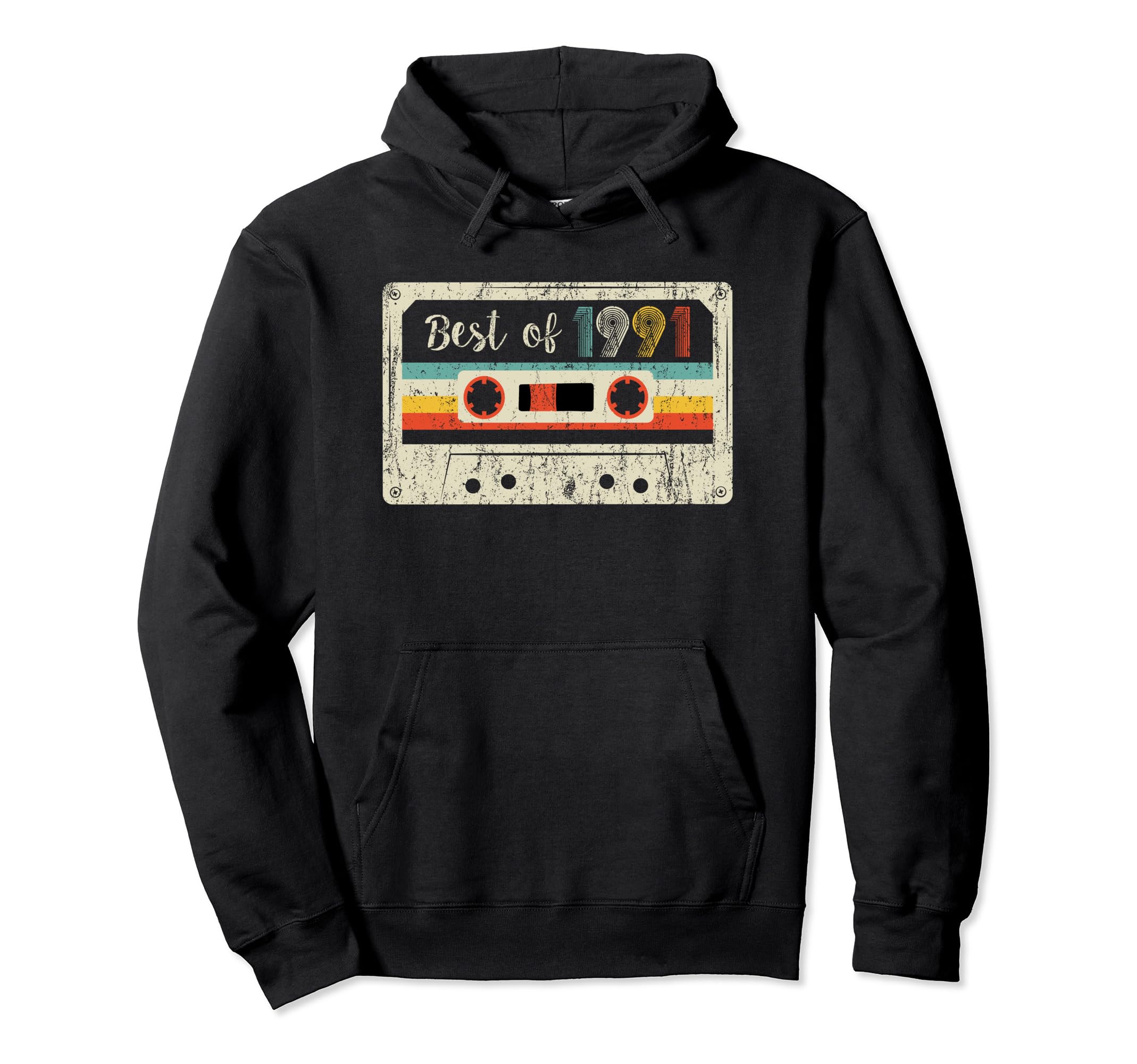 Best 1991 1991 Cassette Tape Birthday Hoodie - Trendy Graphic for Adults - T-Shirt, Sweatshirt, Hoodie