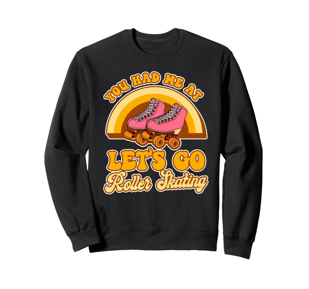 Roller Skating Skate 1970S Sweatshirt - Minimalist Print for Adults - T-Shirt, Sweatshirt, Hoodie