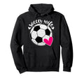 Soccer Wife Soccer Player Heart Hoodie - Casual Everyday Wear Unisex - T-Shirt, Sweatshirt, Hoodie