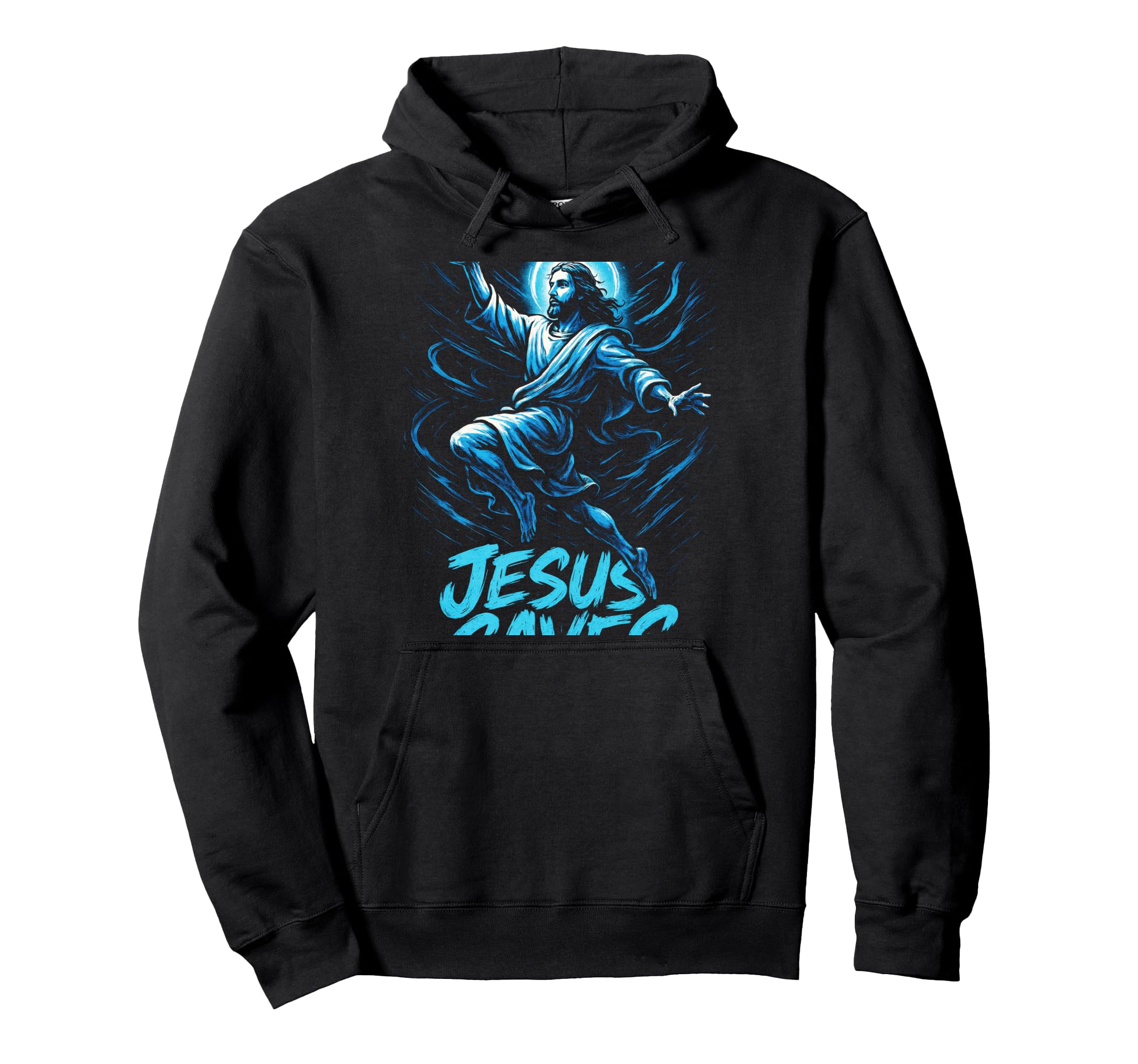 Jesus Saves Soccer Christian Goalkeeper Hoodie - Aesthetic Graphic Unisex - T-Shirt, Sweatshirt, Hoodie