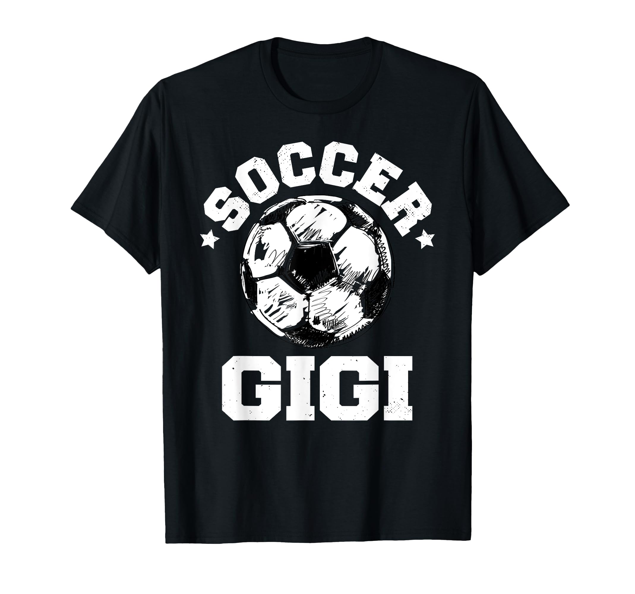Soccer Gigi Soccer Ball Distressed Funny T-Shirt - Custom Art Print Unisex - T-Shirt, Sweatshirt, Hoodie