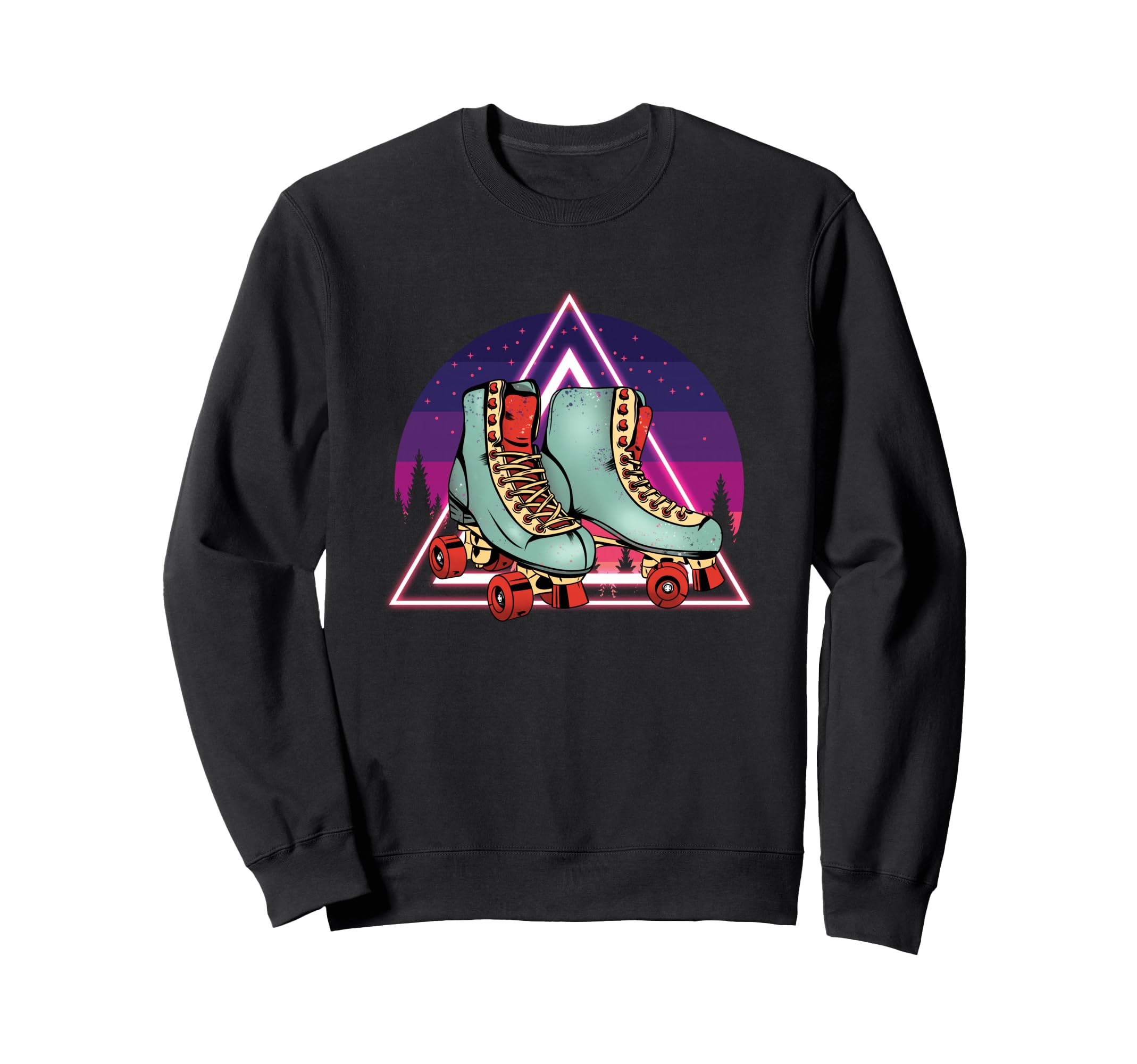Sunset Roller Skates Rollerblades Sweatshirt - Unique Graphic Unisex - T-Shirt, Sweatshirt, Hoodie