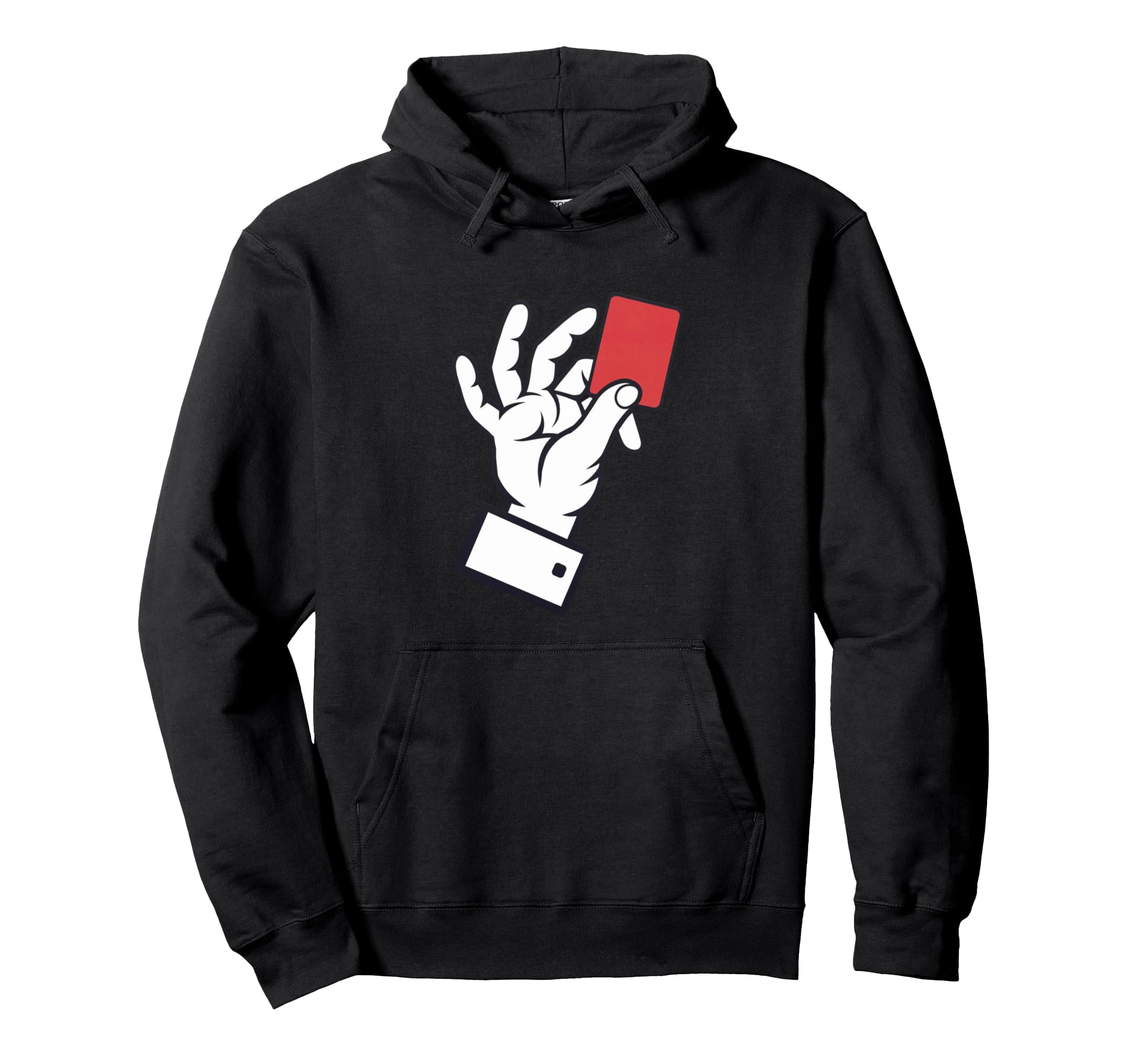 Red Card Referee Football Coach Sports Hoodie - Minimalist Print Unisex - T-Shirt, Sweatshirt, Hoodie