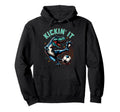 Kickin It T Rex Dinosaur Soccer Player Hoodie - Fun Novelty Design Unisex - T-Shirt, Sweatshirt, Hoodie