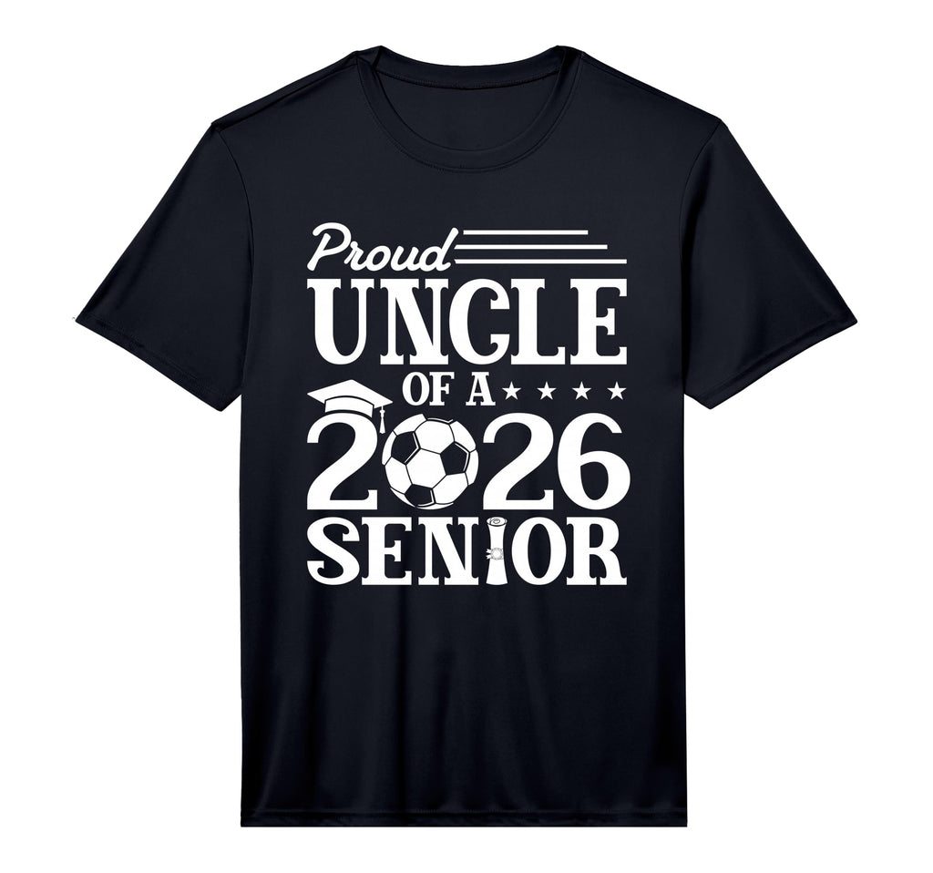 Mens Proud Uncle 2026 Senior Soccer T-Shirt - Fun Novelty Design Unisex - T-Shirt, Sweatshirt, Hoodie