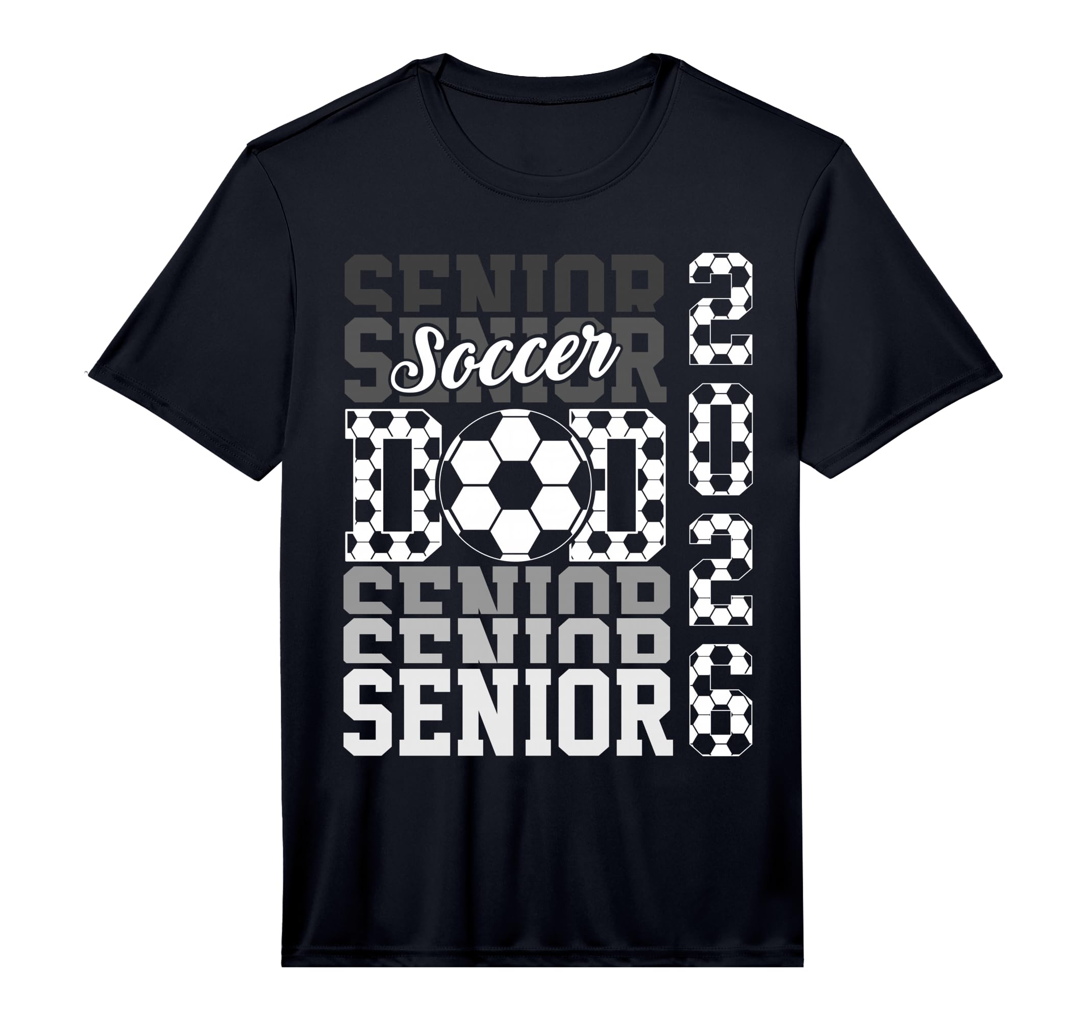 2026 Soccer Senior Dad Graduation T-Shirt - Trendy Graphic for Adults - T-Shirt, Sweatshirt, Hoodie