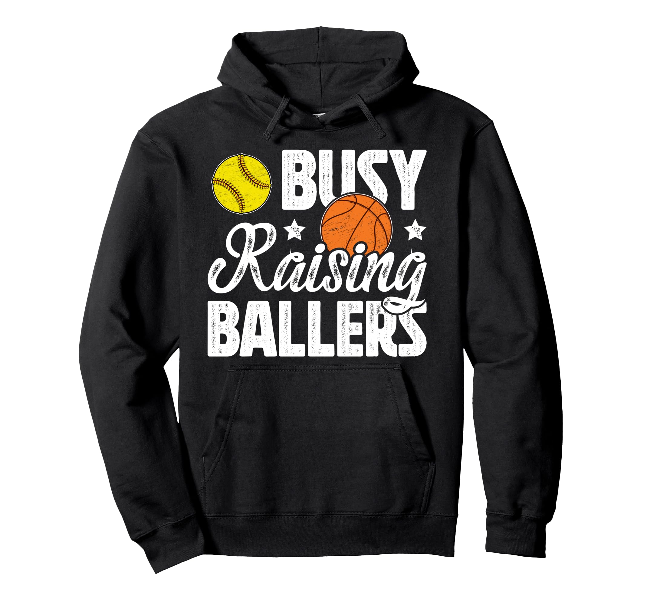 Busy Raising Ballers Basketball Hoodie - Custom Art Print for Adults - T-Shirt, Sweatshirt, Hoodie