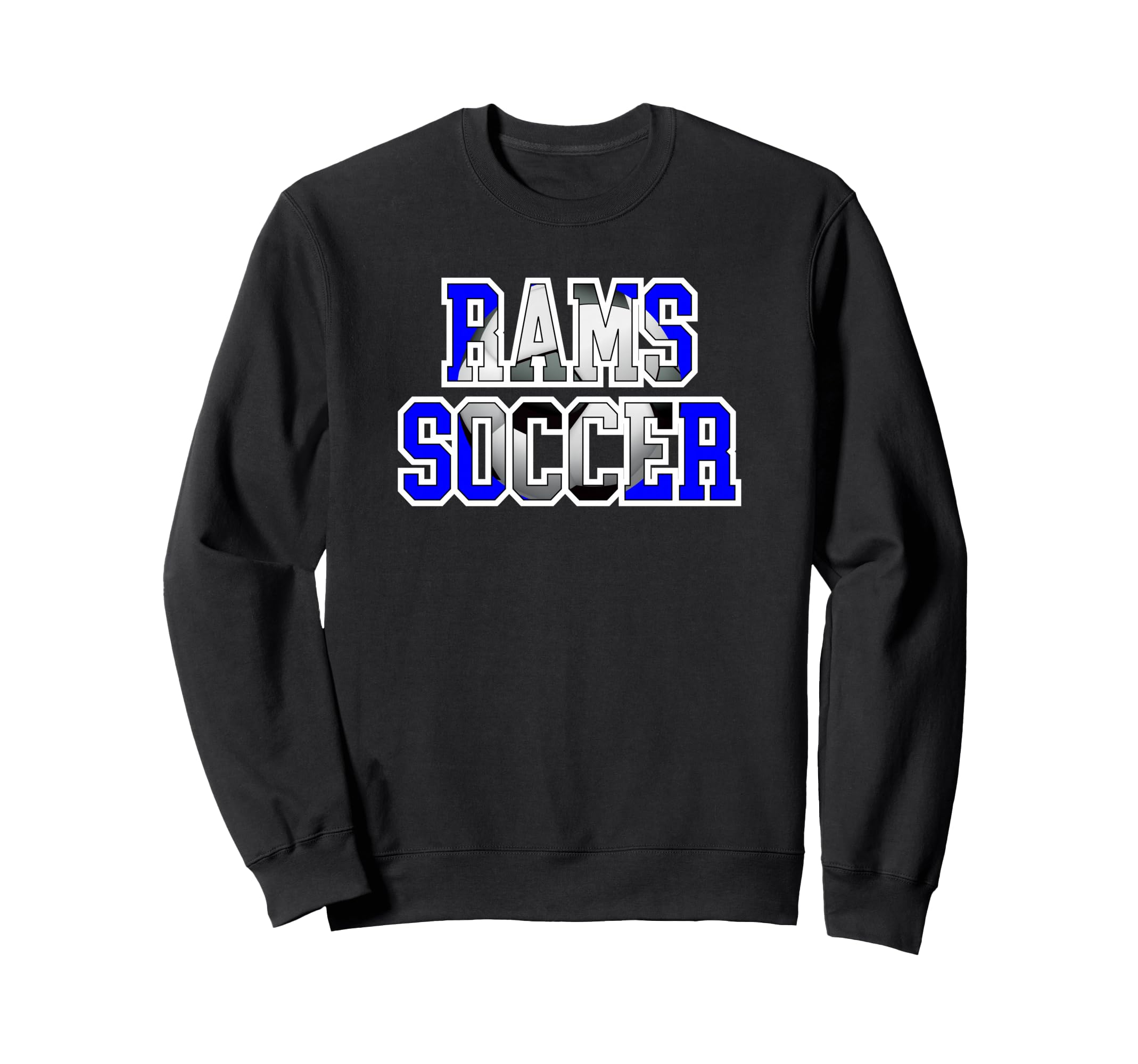 Rams Soccer Mom Game Day Mascot Sweatshirt - Minimalist Print for Adults - T-Shirt, Sweatshirt, Hoodie