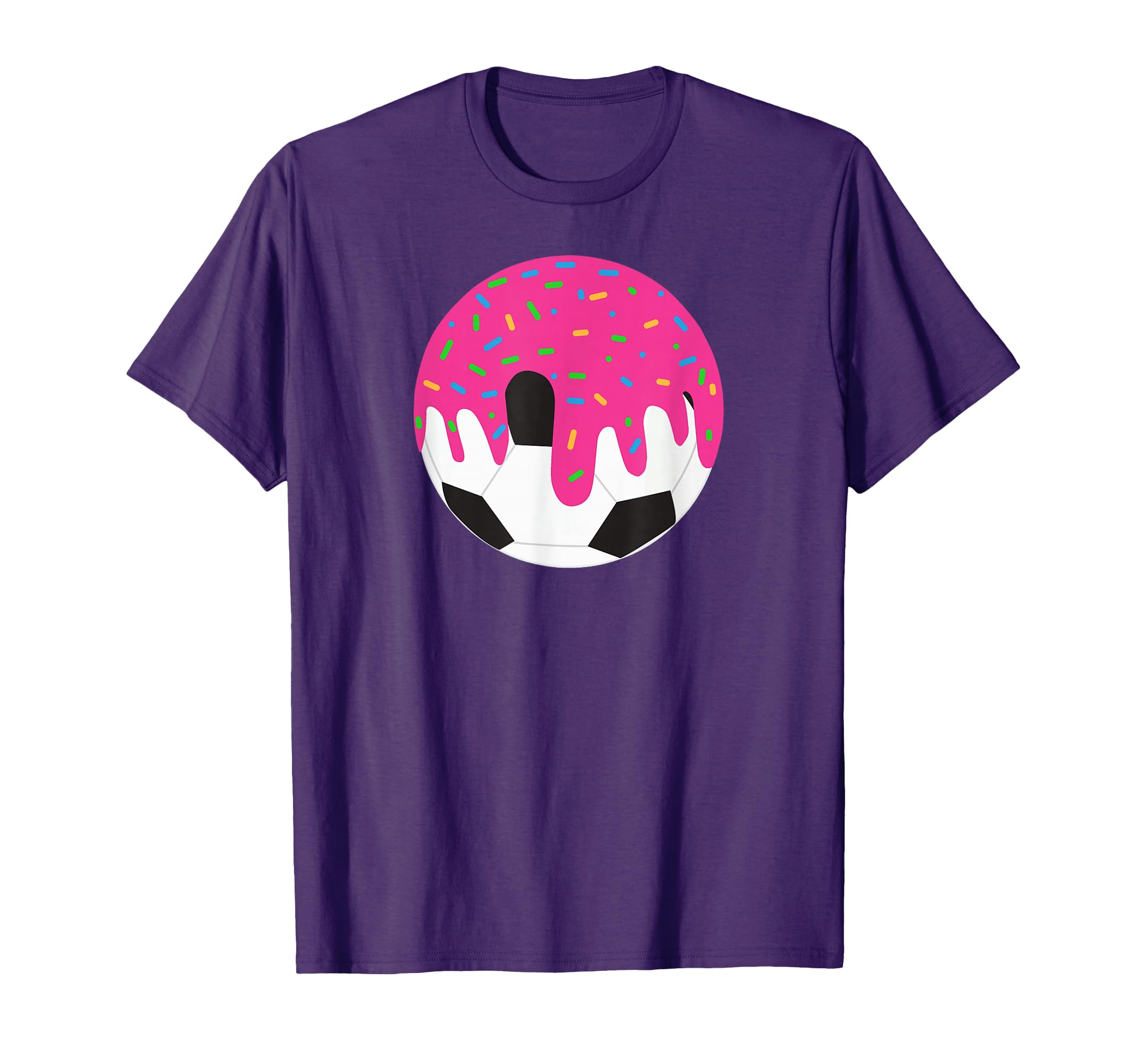 Funny Soccer Ball Ice Cream Drip T-Shirt - Graphic Print Men Women - T-Shirt, Sweatshirt, Hoodie