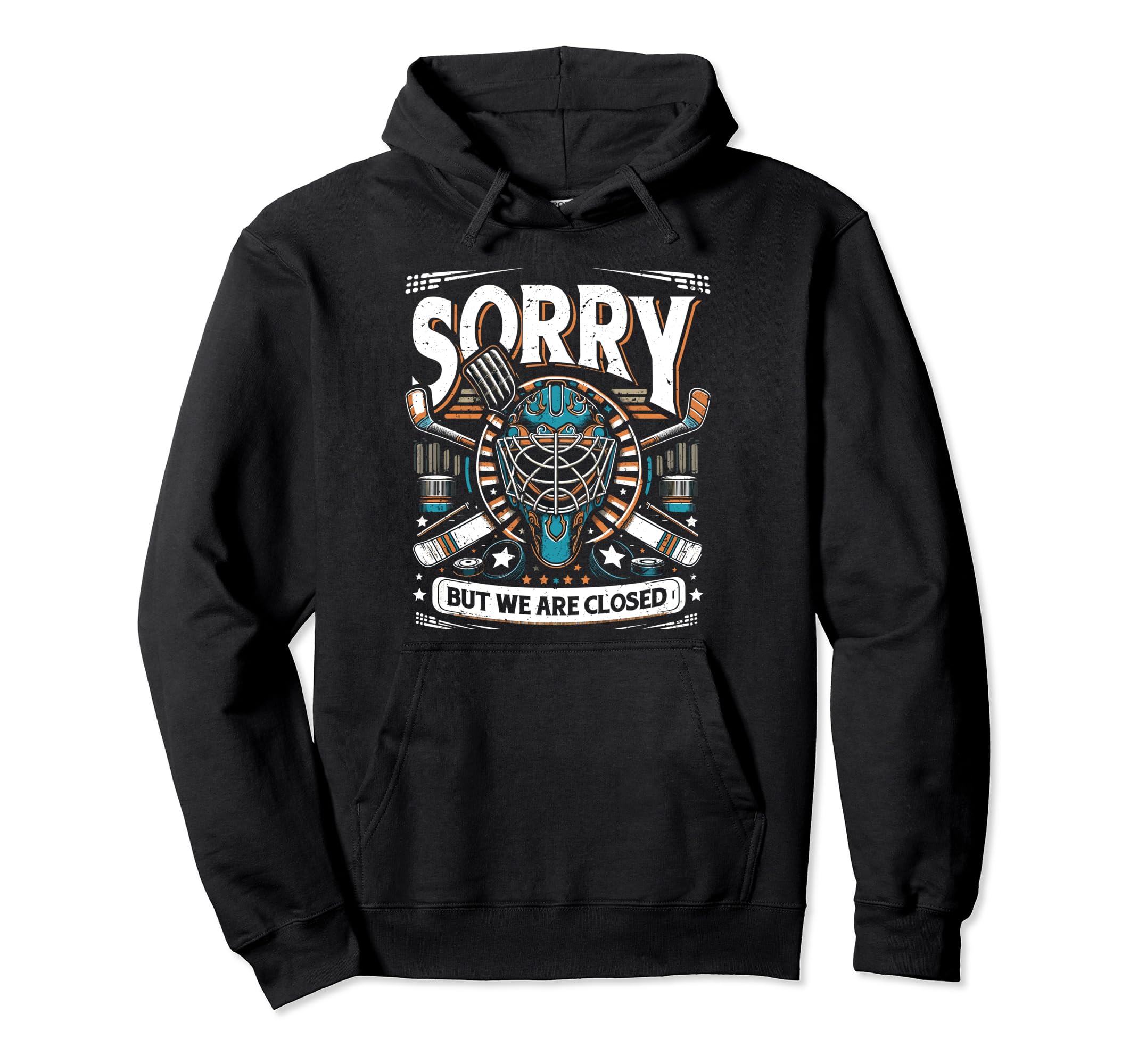 Ice Hockey Player Ice Hockey Goalie Hoodie - Fun Novelty Design for Adults - T-Shirt, Sweatshirt, Hoodie