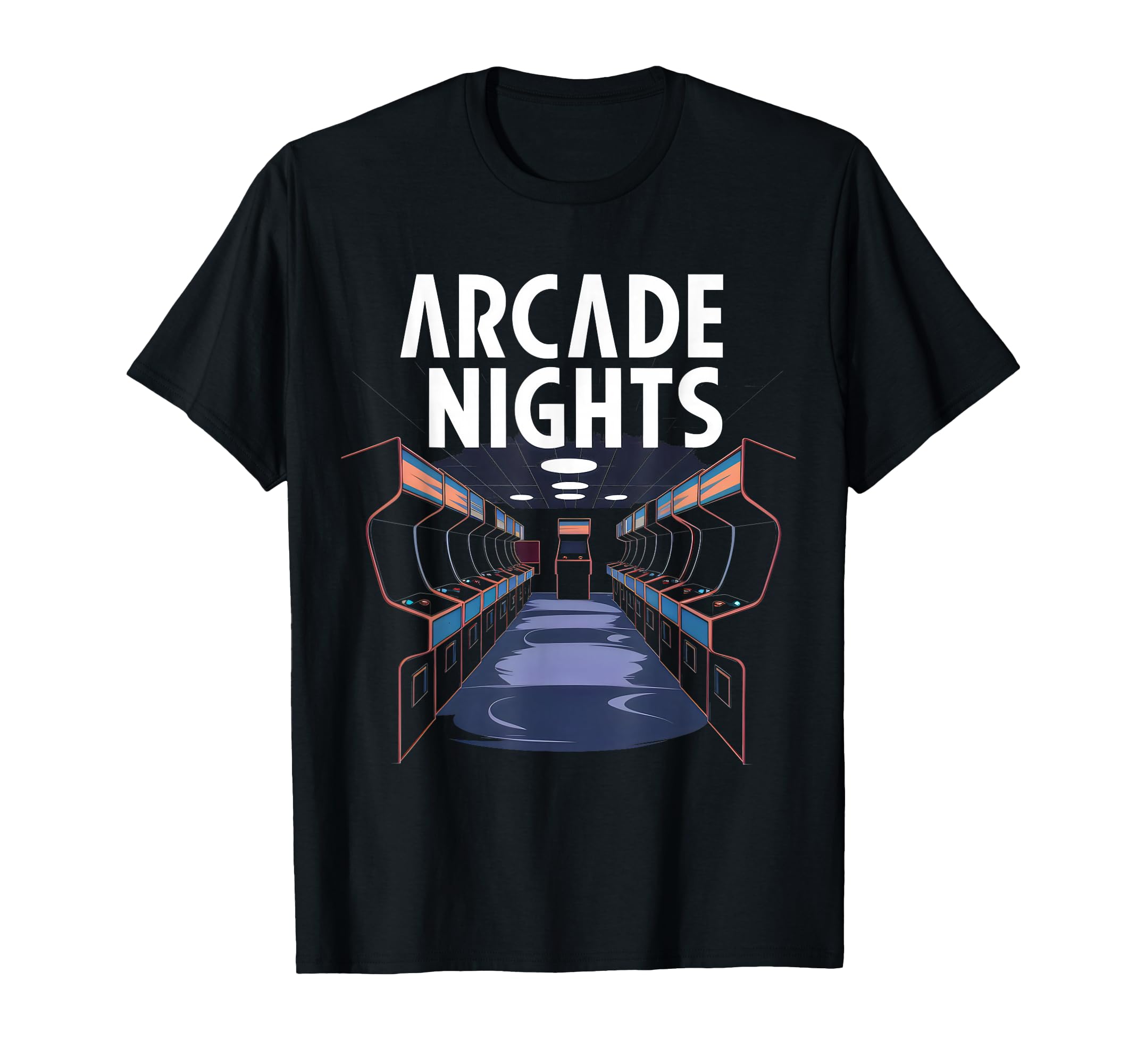 Arcade Nights Gamer Love 80S 90S Gaming T-Shirt - Graphic Print Unisex - T-Shirt, Sweatshirt, Hoodie