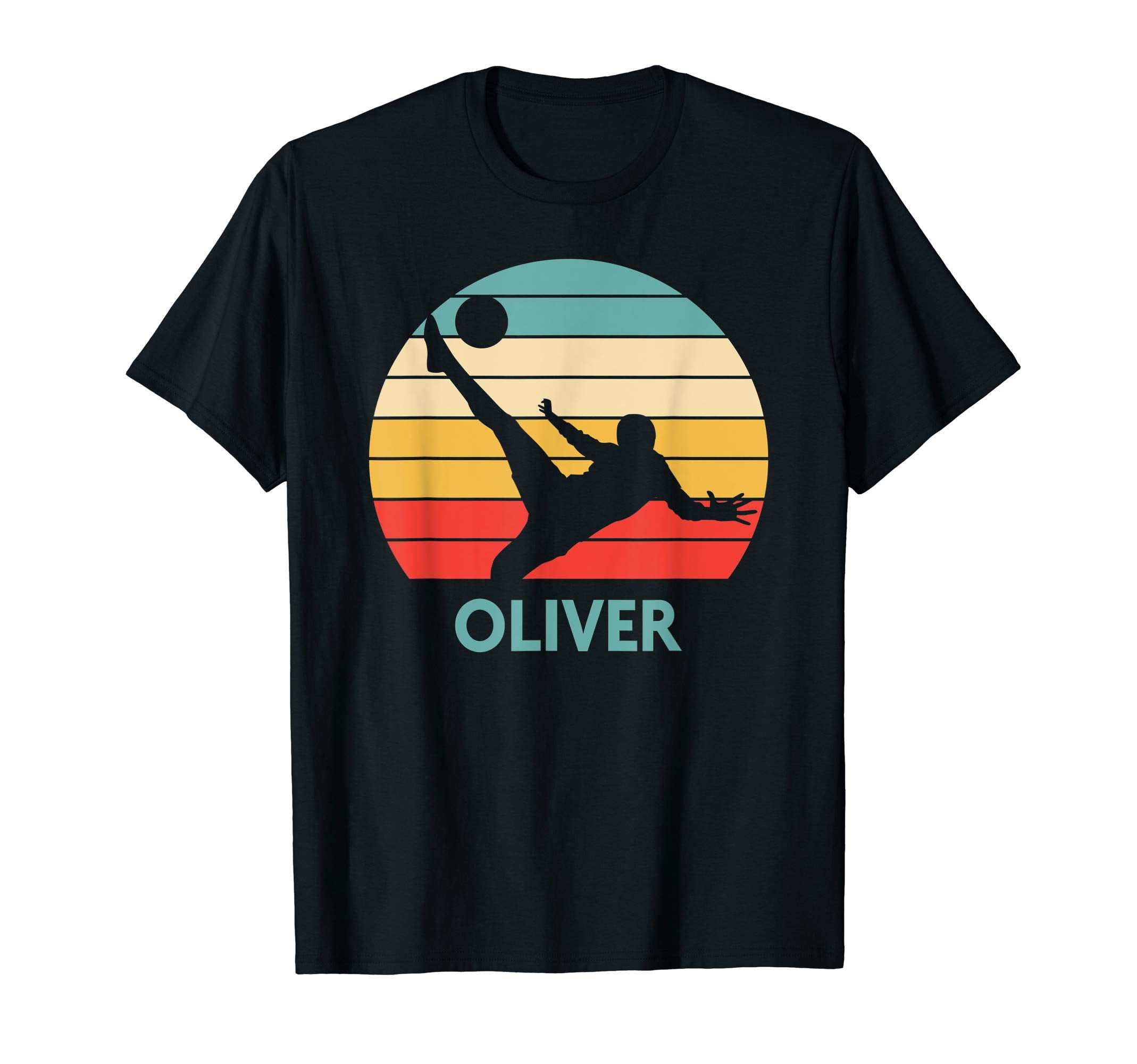 Oliver Name Gift Personalized Soccer T-Shirt - Custom Art Print Men Women - T-Shirt, Sweatshirt, Hoodie