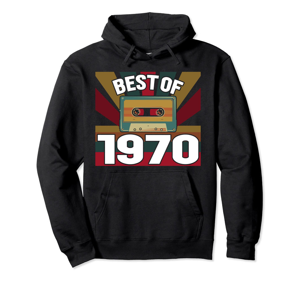 Best 1970 Cassette Tape Music Hoodie - Graphic Print Men Women - T-Shirt, Sweatshirt, Hoodie