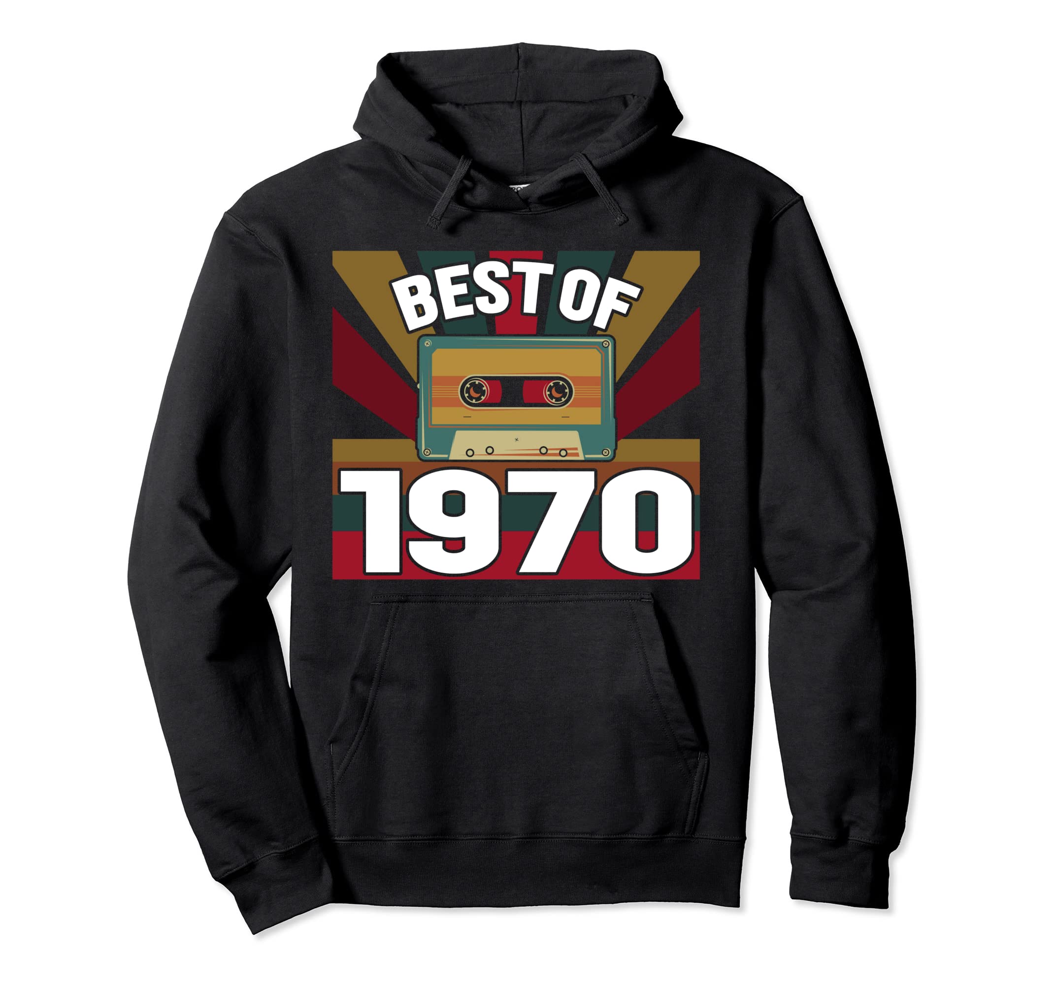 Best 1970 Cassette Tape Music Hoodie - Graphic Print Men Women - T-Shirt, Sweatshirt, Hoodie