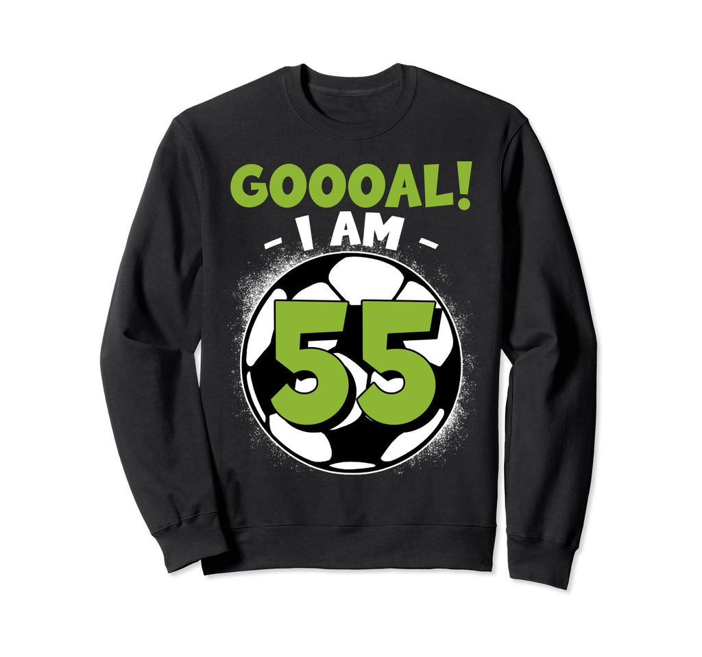 55 Year Old Birthday Soccer Themed Sweatshirt - Streetwear Style Unisex - T-Shirt, Sweatshirt, Hoodie