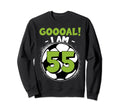55 Year Old Birthday Soccer Themed Sweatshirt - Streetwear Style Unisex - T-Shirt, Sweatshirt, Hoodie