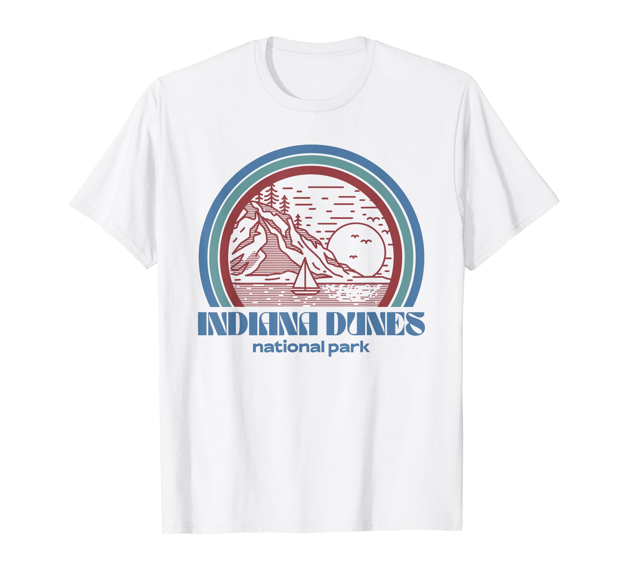 Indiana Dunes National Park Outdoor T-Shirt - Unique Graphic for Adults - T-Shirt, Sweatshirt, Hoodie