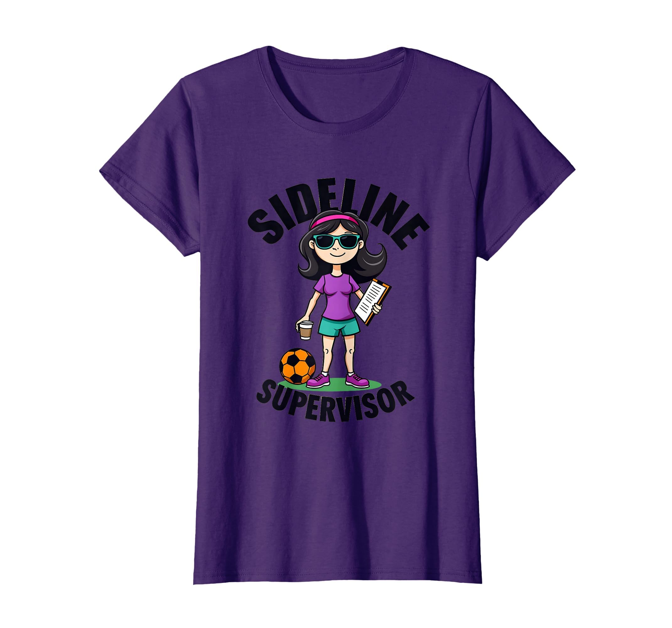 Sideline Supervisor Proud Soccer Mom T-Shirt - Minimalist Print Men Women - T-Shirt, Sweatshirt, Hoodie