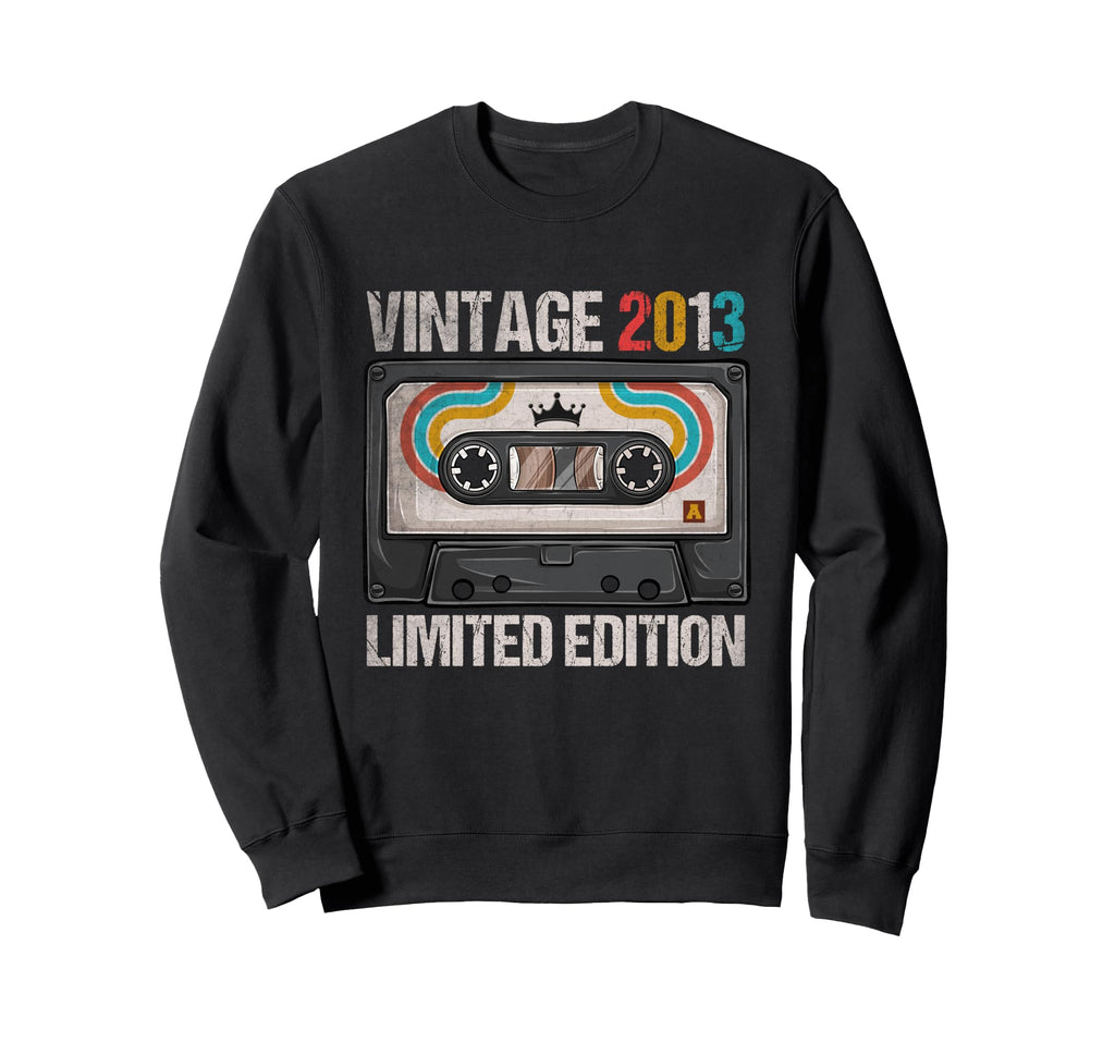 2013 Funny 12Th Birthday Cassette Sweatshirt - Fun Novelty Design Unisex - T-Shirt, Sweatshirt, Hoodie