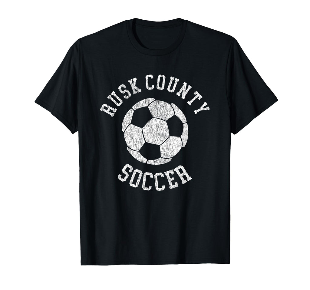 Rusk County Soccer Distressed 90S T-Shirt - Unique Graphic for Adults - T-Shirt, Sweatshirt, Hoodie