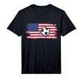 American Flag Soccer Performance T-Shirt - Unique Graphic for Adults - T-Shirt, Sweatshirt, Hoodie