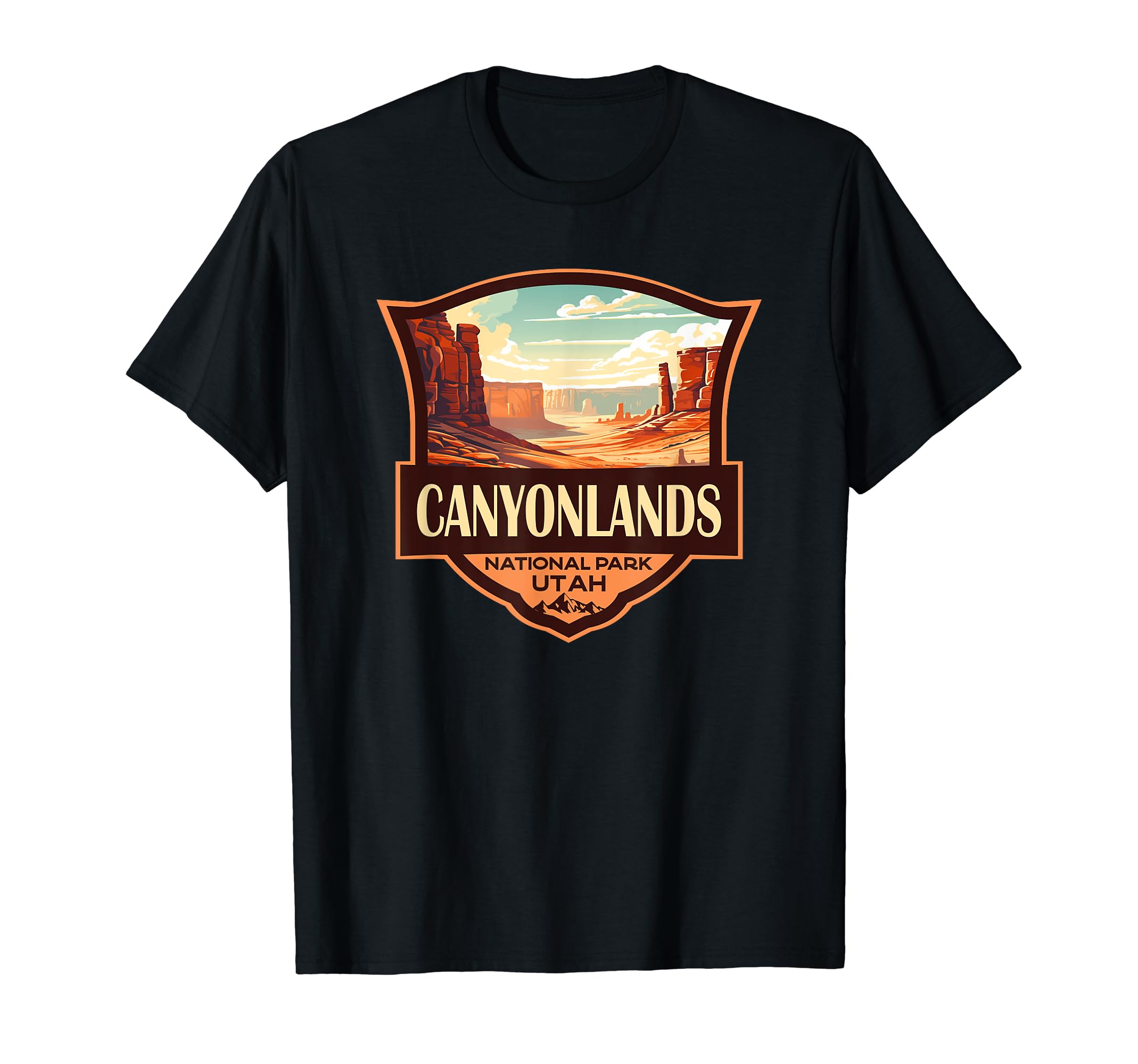 Canyonlands National Park Illustration T-Shirt - Unique Graphic Unisex - T-Shirt, Sweatshirt, Hoodie