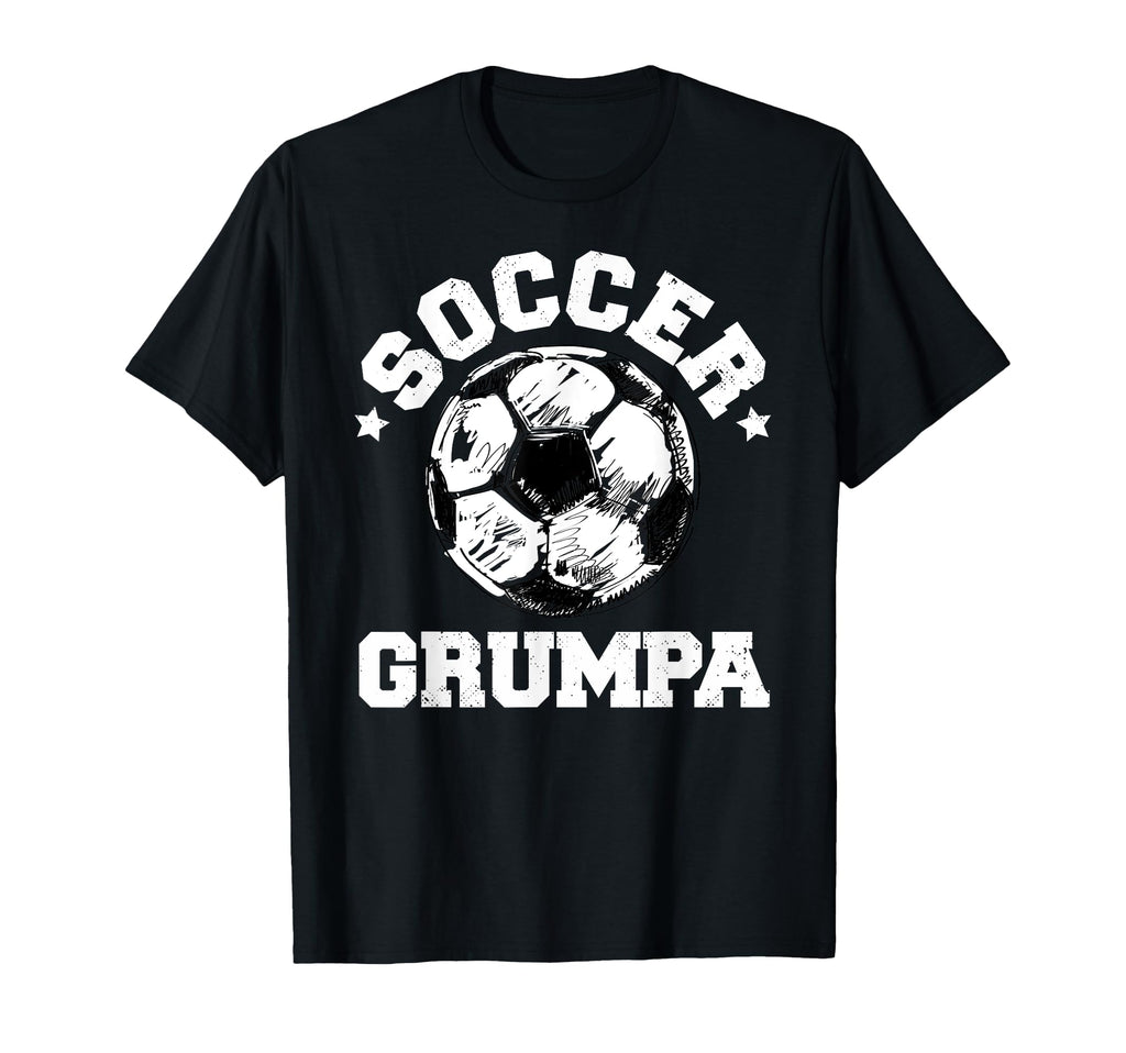 Soccer Grumpa Soccer Ball Distressed Funny T-Shirt - Trendy Graphic Unisex - T-Shirt, Sweatshirt, Hoodie