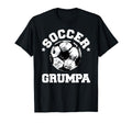Soccer Grumpa Soccer Ball Distressed Funny T-Shirt - Trendy Graphic Unisex - T-Shirt, Sweatshirt, Hoodie